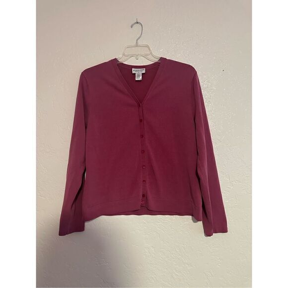 PENDLETON Large Button Front Silk Blend Cardigan Sweater - Picture 1 of 7